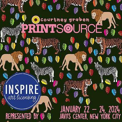 DIGITAL ART FOR PRINTSOURCE BY COURTNEY GRABEN art design digital art illustration pattern surface design surface pattern design textile print design textile prints