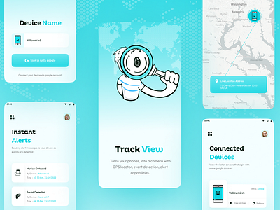 Track View App Design Concept branding graphic design ui