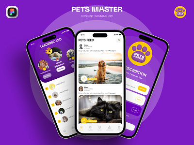 PETS MASTER APP app design application interface pe pet app pets ui ui concepts ui ux