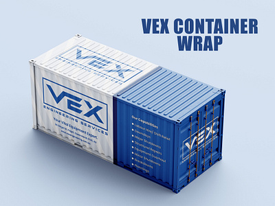 VEX Container Wrap Design box truck wrap car wrap container wrap deca food truck wrap full vehicle wrap graphic design partial vehicle wrap truck wrap van wrap vehicle wrap vinyl