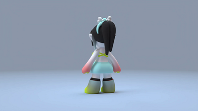 a Zelda🪶 3d art character cute design fun game girl hero icon illustration kawaii kid simple super ui video whimsical womp zelda