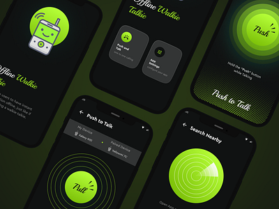 Offline Walkie Talkie App Concept🔥🔥 branding graphic design ui