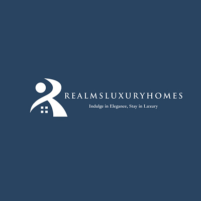 REALMSLUXURYHOMES branding graphic design logo