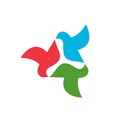 Birds of Azerbaijan birds branding design graphic design logo symbol triangle zoo