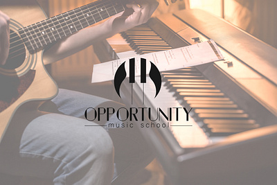 Opportunity logo for music school adobe illustrator branding custom logo design graphic design logo logo design logo designer logo ideas logo inspiration logotype music logo music school vector vector logo visual identity