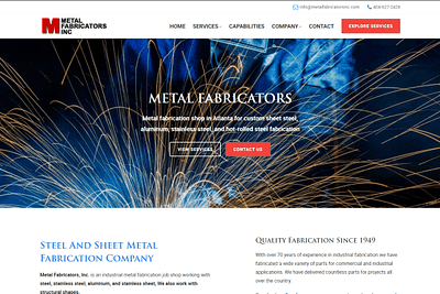 Industrial Website Design - Steel Fabrication branding industrial website design steel fabrication web design