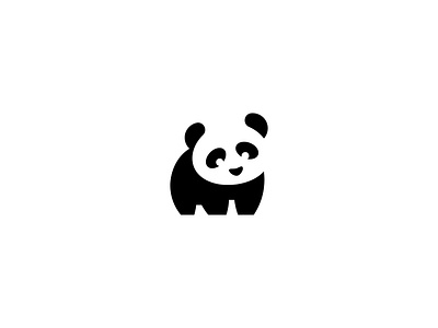 Panda animal branding clean design logo logotype minimal panda simple typography