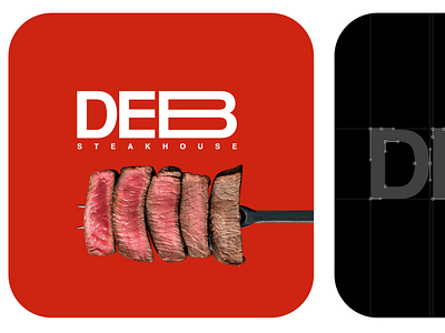 DEB STAKEHOUSE BRAND IDENTITY adobe illustrator adobe photoshop advertising brand identity branding design flyer design graphic design logo logo design logo grid poster design social media post steakhouse logo visual identity