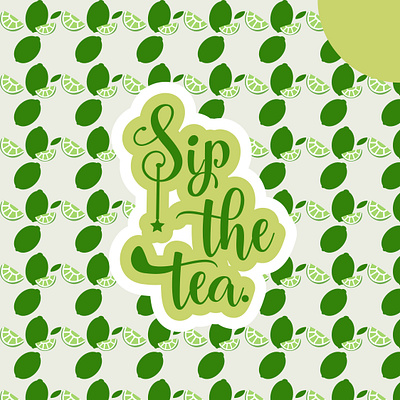 Sip the tea. 3d branding graphic design illustration logo motion graphics typography