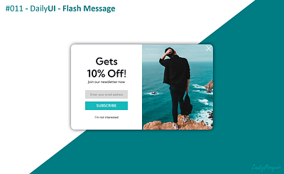 #011 - DailyUI - Flash Message dailyui design figma flash message graphic design popup ui web