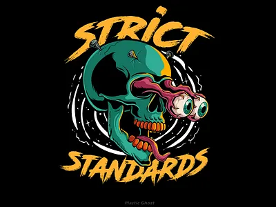 Eye Popping Skull artwork car car enthusiast cartoon eye eye popping illustration modificatoin pop pop cuture skeleton skull streetwear t shirt design tshirt vector vector art