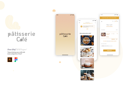 Redesigning a ''Patisserie Café'' Ordering App animation branding graphic design logo ui