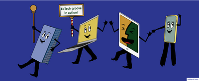 Edtech Groove edtech education illustration vector