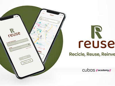 reuse - Sustainability App graphic design ui ux