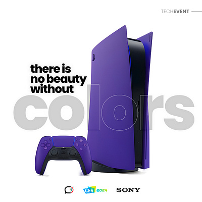 Sony Play Station - CES2024 3d graphic design logo ui