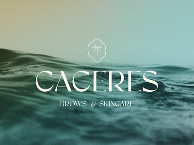 Caceres Brows & Skincare branding graphic design icondesign illustration logo ui