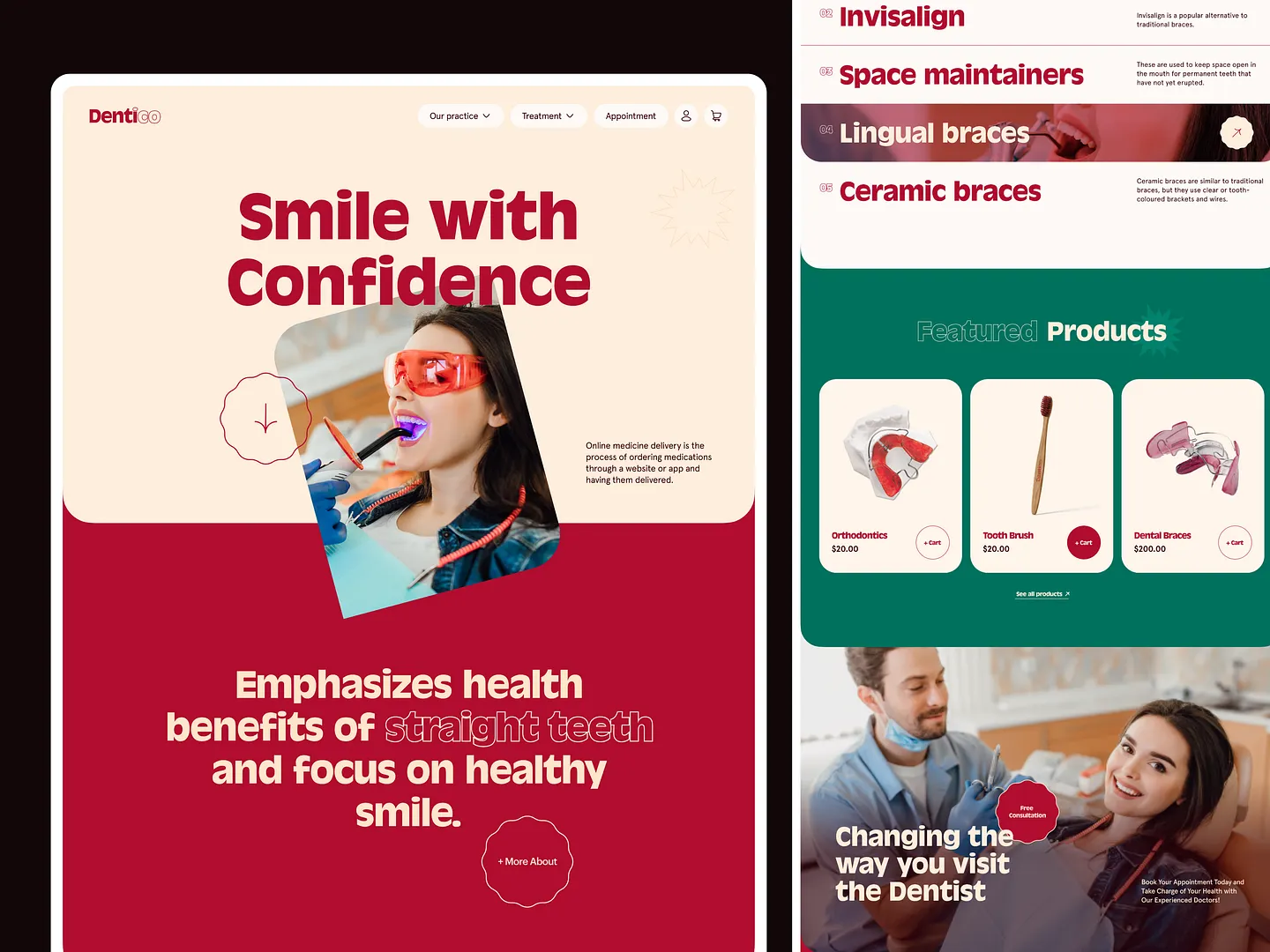 Modern Clinic Website Design for Dental Practices