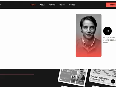 Awesome web designer portfolio landing page animation branding design graphic design motion graphics ui ui design uiux design ux design web design web inspiration