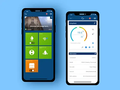 Salus IoT App - 1st Design Project branding design illustration logo mobile app ui ui design uidesign uiux ux
