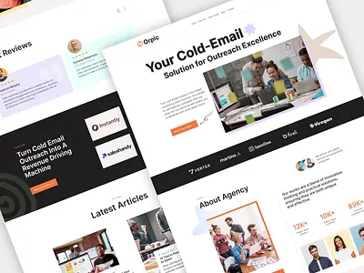 Digital Agency Landing Page agency landing page best landing page best landing page design company landing page digital agency digital agency landing page digital marketing landing page email campaign email marketing landing page landing pages landingpage marketing landing page modern landing page ui ui design ux design