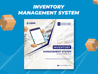 Inventory Management System, Social Media post adobe illustrator adobe photoshop branding design figma graphic design graphics illustration inventory system post social media social media post ui ui ux design ux vector