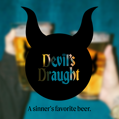 Devil's Draught beer beer design brand design brand designer branding graphic design graphic designer logo logo design packaging packaging design product product design type design typography