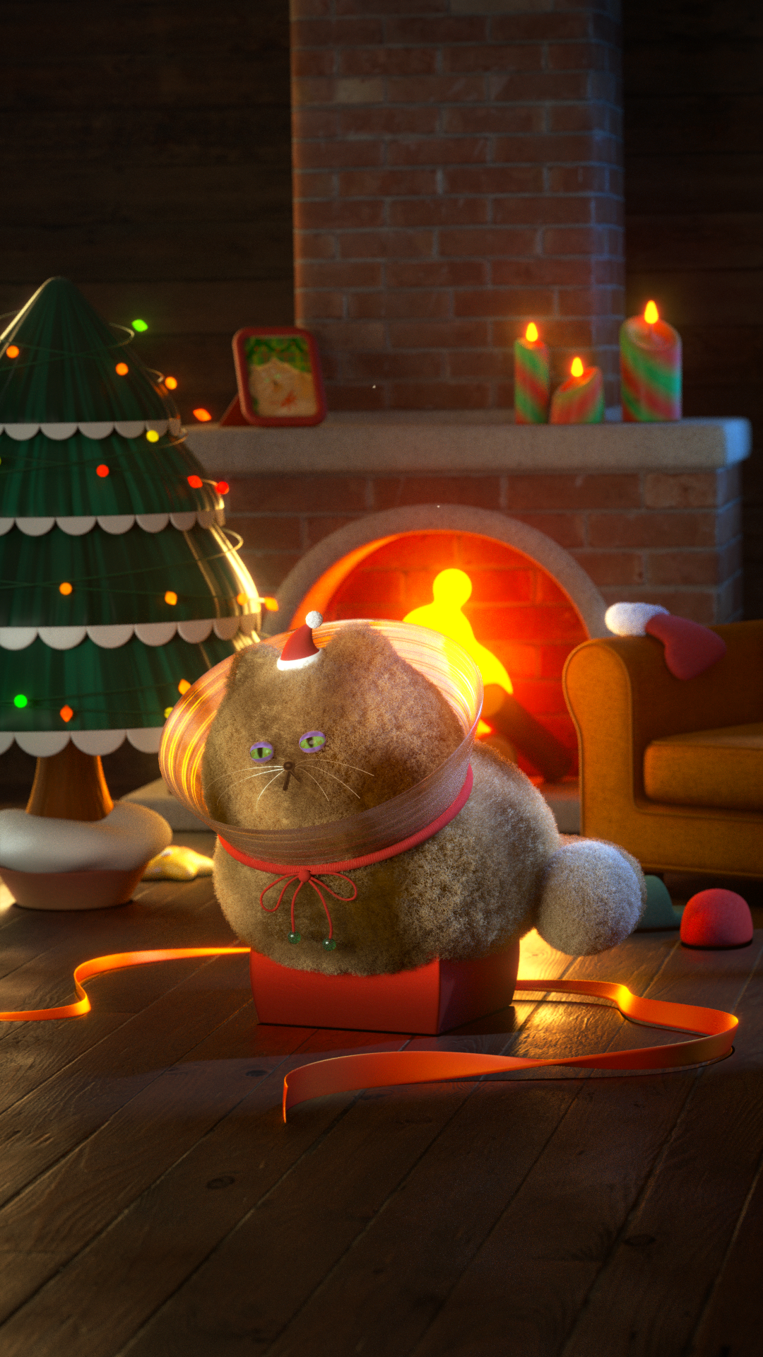 still waiting..🎅 3d 3d animation 3d art 3d illustration 3dcharacter character motion graphics