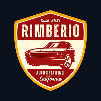 Rimberio Auto Detailing 3d animation branding graphic design logo ui