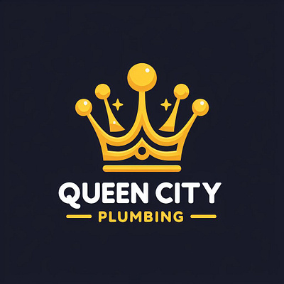 Queen City Plumbing Logo design creative logo dribbble free logo logo logo design logo idea logo within 6 hours