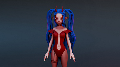 3D girl 3d 3dcharacter anime girl character girl