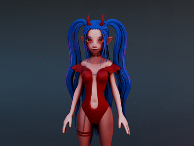 3D girl 3d 3dcharacter anime girl character girl