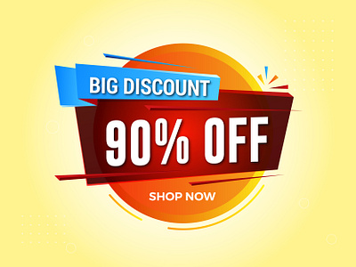 Big Discount Sale Banner Design banner design templates banner idea banner template branding design graphic design illustration sale banner sale design