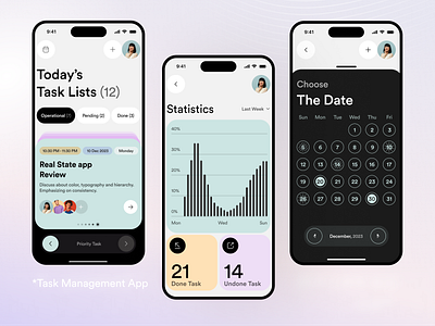 Task Management App app app design awe ios managament mobile app task task management