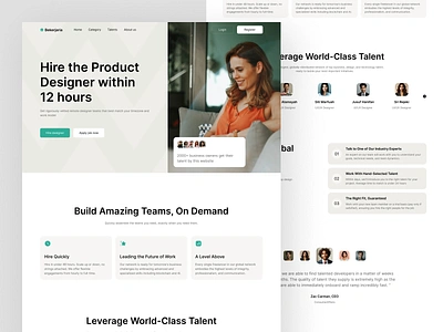 Bekerjaria - Talent Hiring Platform Website Design footer hiring platform hiring talent job finder job platform landing page talent platform ui design uiuxdesign website website design