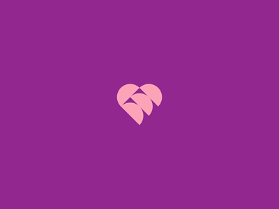 D Heart branding design illustration logo logotype minimal simple type typography ui