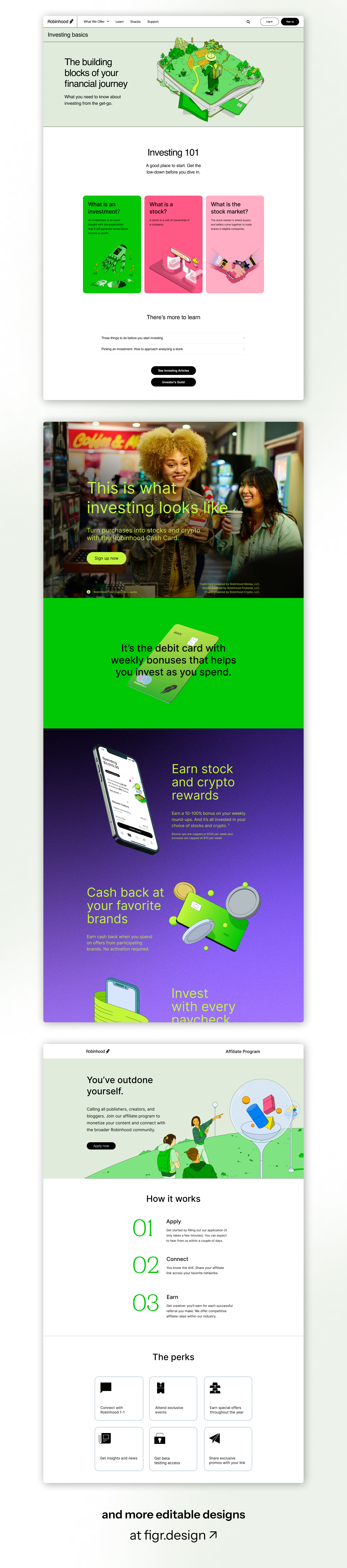 Make Robinhood UI your own by Figr Design on Dribbble