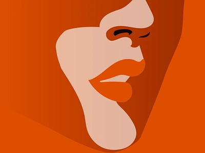 Let It Be adobe illustrator beautiful woman beauty face fashion graphic design illustrator lips malika favre orangeikon portrait profile image