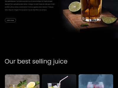 Beverage Website Design beverage beverage app beverage website design branding drink website design graphic design logo motion graphics ui ux design