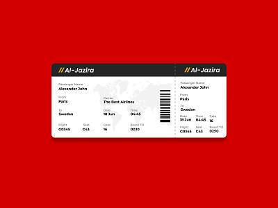 Boarding Pass Design app design design figma ui uiux