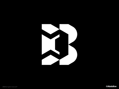 monogram letter B logo exploration .004 brand branding design digital geometric graphic design icon letter b logo marks minimal modern logo monochrome monogram negative space