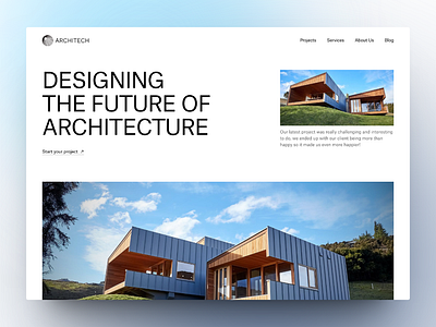 Architech - Hero section architech architect hero architecture architecture hero architecture landing architecture landing page architecture website artchitecture web ui ui design ui ux design ux ux design web design website website design