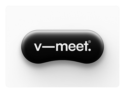 v–meet® - virtual meetings apple ar brand branding glass logo meetings virtual vision visionpro vr