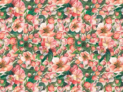 Botanical rhapsody design graphic design illustration pattern pattern design print wattercolor