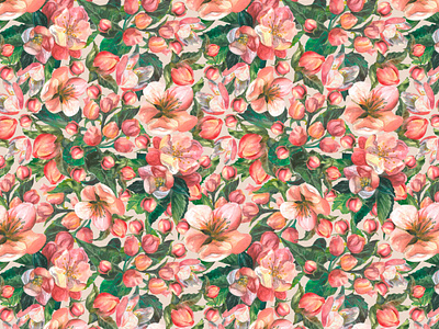 Botanical rhapsody design graphic design illustration pattern pattern design print wattercolor
