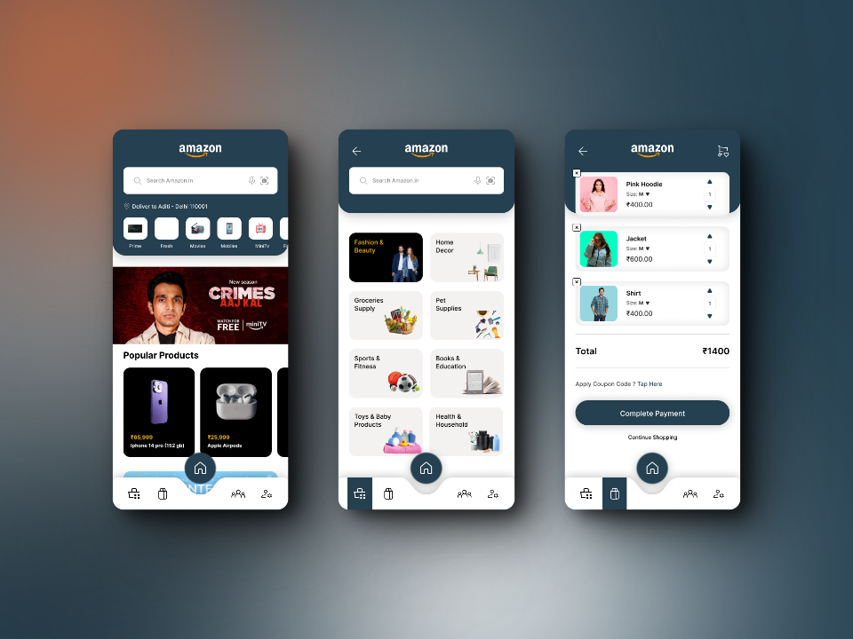 Amazon Ui Design by Anushka Srivastava on Dribbble
