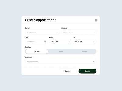 Create Appointment - Form branding design form graphic design typography ui ux