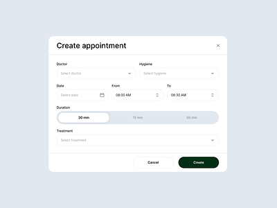 Create Appointment - Form branding design form graphic design typography ui ux
