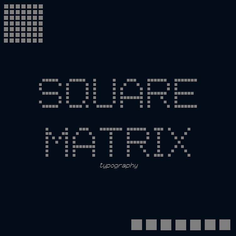 Squatrix24 font by greypublic design on Dribbble