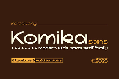 Komika Sans - Modern wide sans serif advertising app book branding design display font fonts friendly fun geomeric graphic design illustration logo magic sans strong typography ui vector