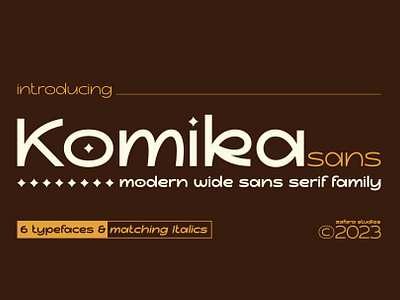 Komika Sans - Modern wide sans serif advertising app book branding design display font fonts friendly fun geomeric graphic design illustration logo magic sans strong typography ui vector